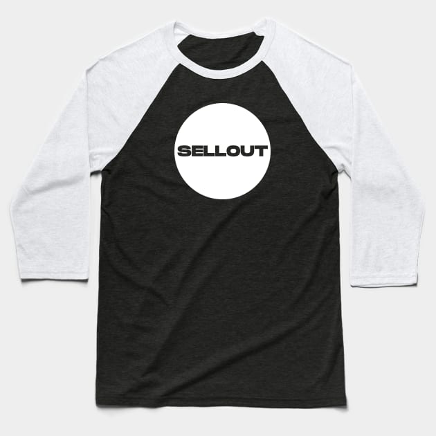 Sellout Circle (White) Baseball T-Shirt by Graograman